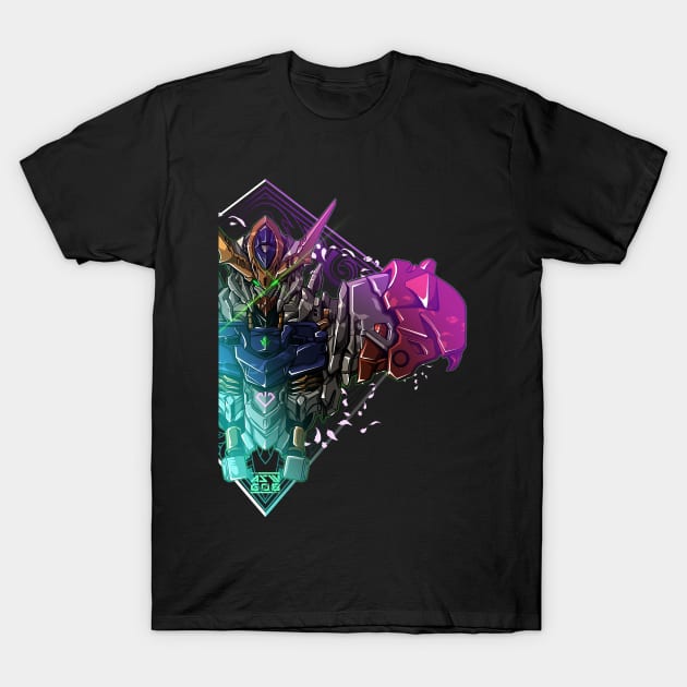 Mecha Neon Color Style T-Shirt by rollout578